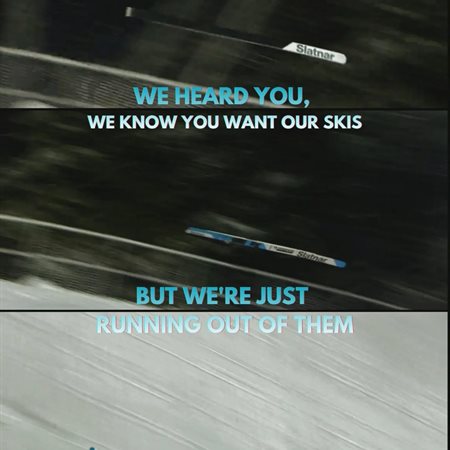 Slatnarjeve smuči letijo brez skakalcev