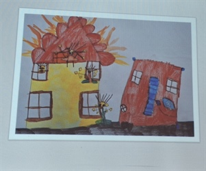 O evakuaciji so risali in pisali otroci iz koroških vrtcev in šol