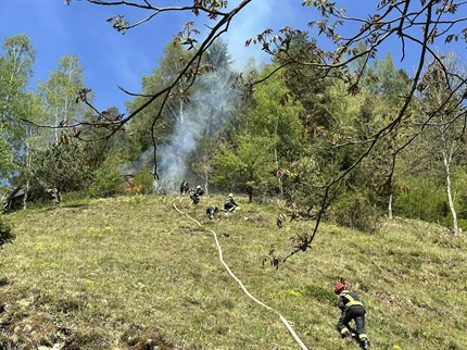 Ob gašenju požara naleteli na tragično odkritje