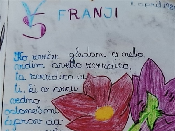 Spominska knjiga prosi, da jo čista roka nosi