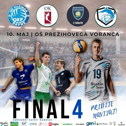 Odbojkarski klub Fužinar gosti najboljše kadetske ekipe
