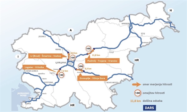 Vozniki, pozor. Na teh avtocestnih odsekih prihaja sekcijsko merjenje!
