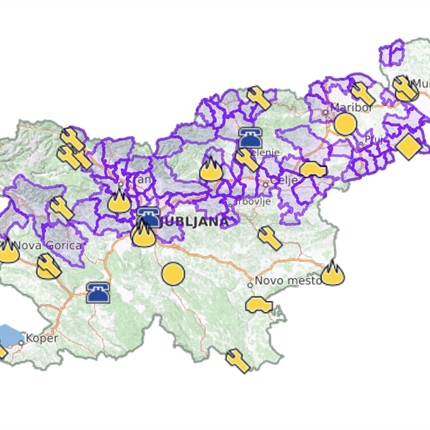 Neurje povzročilo več intervencij po Koroški