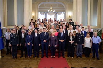 Sprejem za svojce padlih za Slovenijo