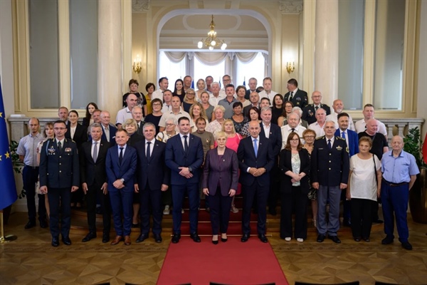 Sprejem za svojce padlih za Slovenijo