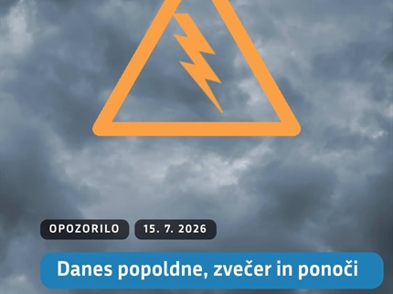 Vremensko dogajanje se stopnjuje – možna tudi toča