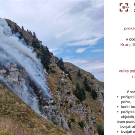Po dežju preklic velike požarne ogroženosti tudi na Koroškem