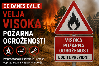 Povsod po Sloveniji velika požarna ogroženost naravnega okolja