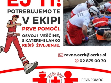Se želiš priključiti ekipi Prve pomoči, priložnost te čaka !
