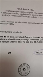 Korošice in Korošci s skoraj 95 % zavrnili Zakon o dodatku k pokojnini za izjemne dosežke na področju umetnosti
