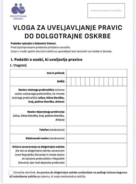 Danes se začenja sprejem prvih vlog za dolgotrajno oskrbo. Pričakujejo jih tudi na vstopni točki CSD Koroška, ki je v Slovenj Gradcu.