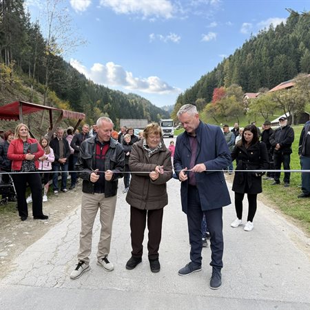 V Velunji veselje: zaključen najzahtevnejši del popoplavne sanacije v Mestni občini Slovenj Gradec