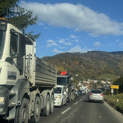 Gneča na cesti Dravograd - Otiški Vrh do predvidoma konca novembra