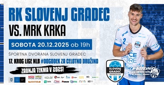 Rokomet: Slovenj Gradec - Velenje, 26:30.