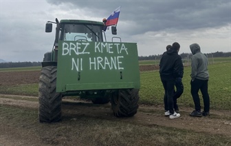 Kmečki protest pred parlamentom