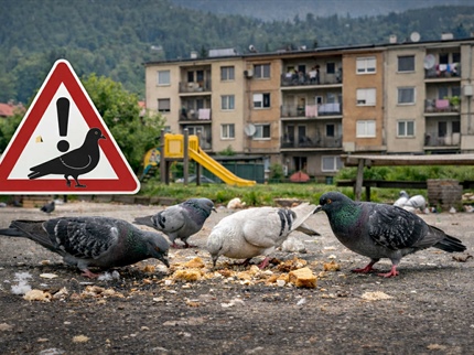 Na Ravnah zaradi hranjenja vse več golobov