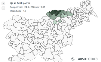 Potres ob slovensko-avstrijski meji