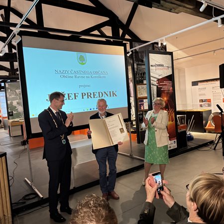 Jožef Prednik je nov častni občan Občine Ravne na Koroškem