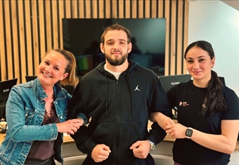 Jevgenija Gajić in Nace Herkovič pred odhodom v Gruzijo