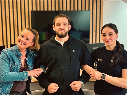 Jevgenija Gajić in Nace Herkovič pred odhodom v Gruzijo