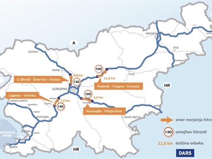 Vozniki, pozor. Na teh avtocestnih odsekih prihaja sekcijsko merjenje!