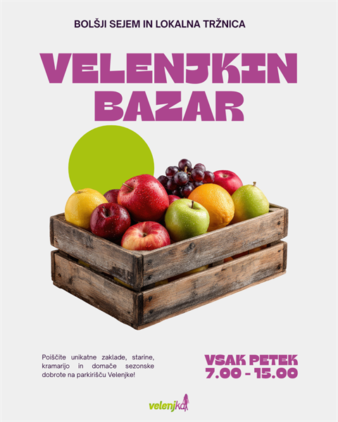 Prihaja Velenjkin Bazar, nova petkova tradicija v Velenju