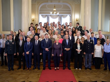 Sprejem za svojce padlih za Slovenijo
