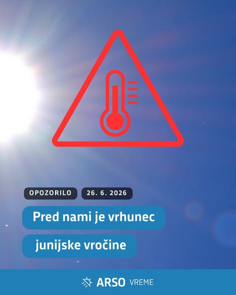 Še bolj bo vroče, najbolj jutri in v ponedeljek