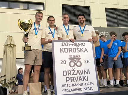 V Dravogradu sprejeli državne prvake v košarki 3x3