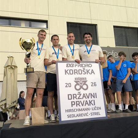 V Dravogradu sprejeli državne prvake v košarki 3x3