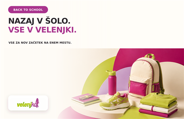 Nazaj v šolo. Vse v Velenjki.