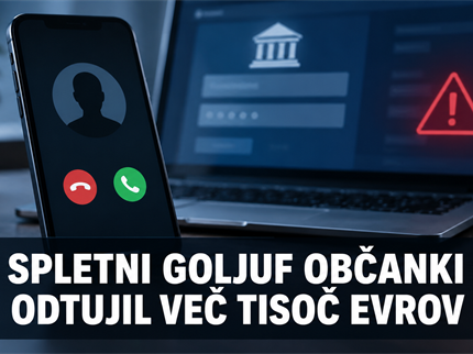 Spletni goljuf občanki odtujil več tisoč evrov