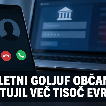 Spletni goljuf občanki odtujil več tisoč evrov